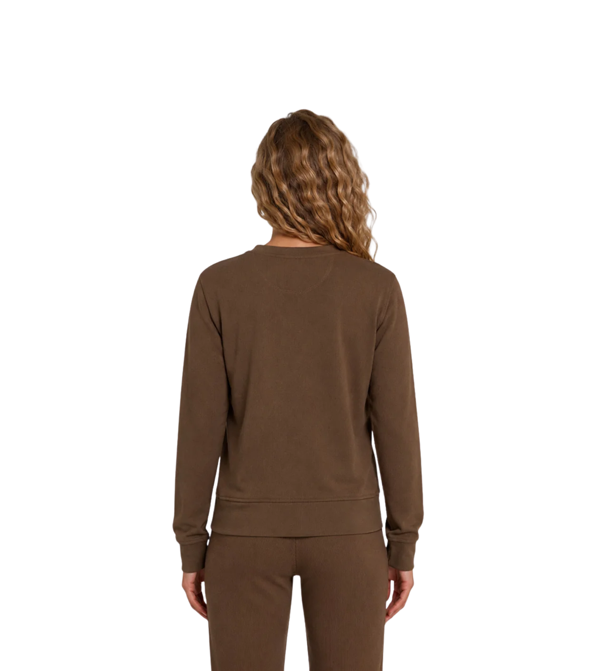 Heavyweight Grid Fleece Sweater Womens