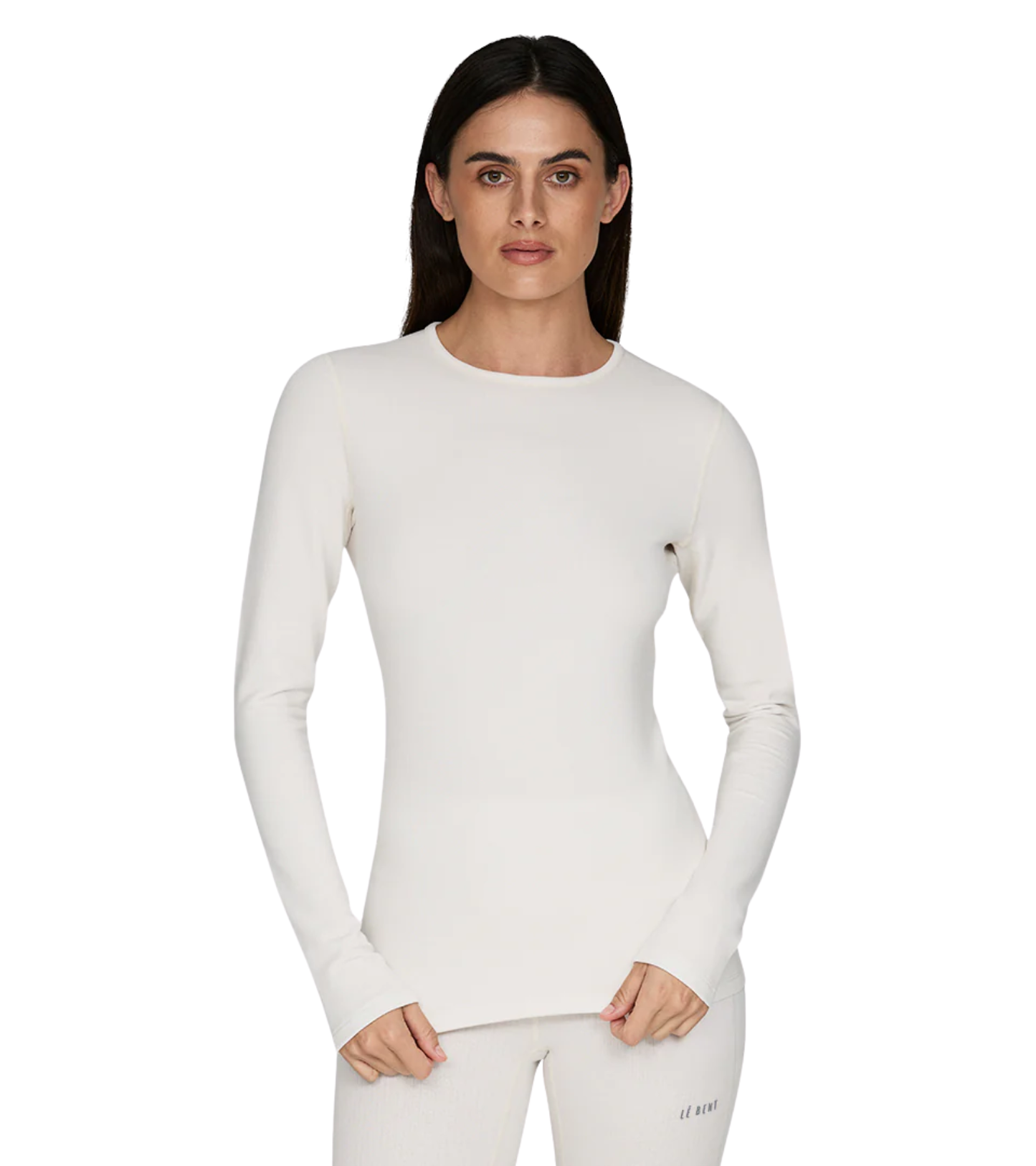 Le Bent Heavyweight Antarctic Grid Fleece Crew Womens