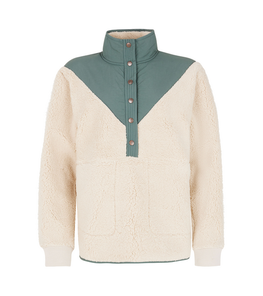 Cyber 1/4 Button Top