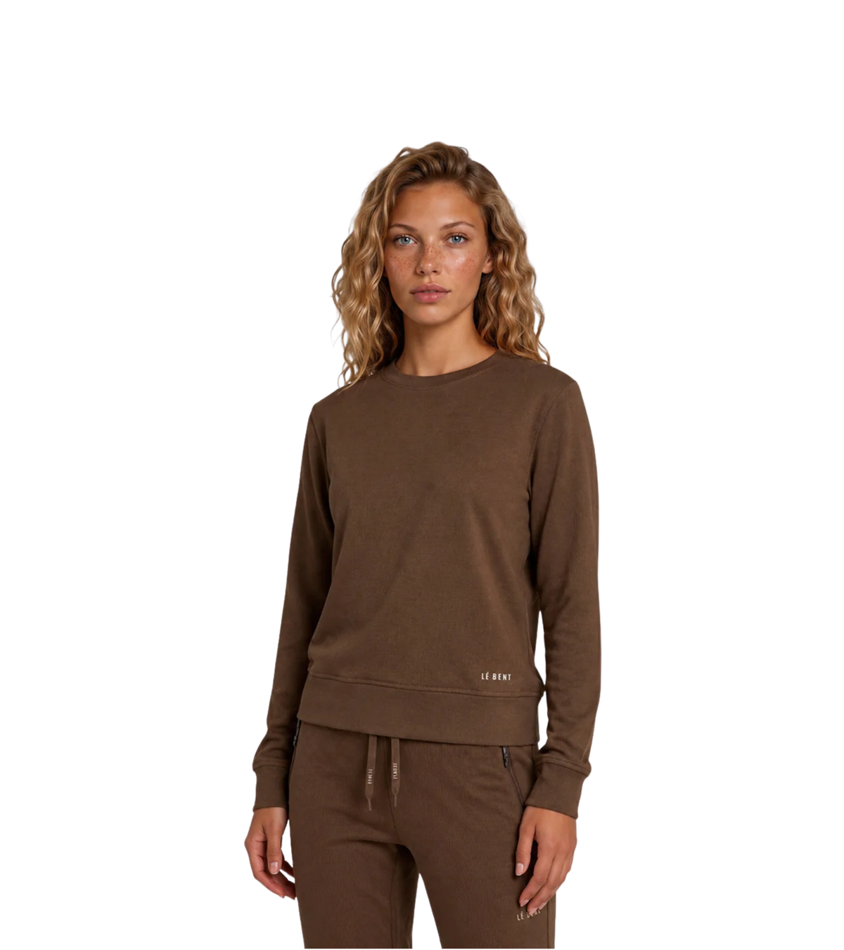 Heavyweight Grid Fleece Sweater Womens