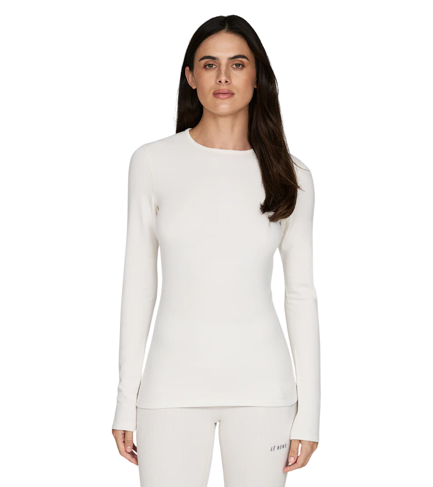 Le Bent Heavyweight Antarctic Grid Fleece Crew Womens