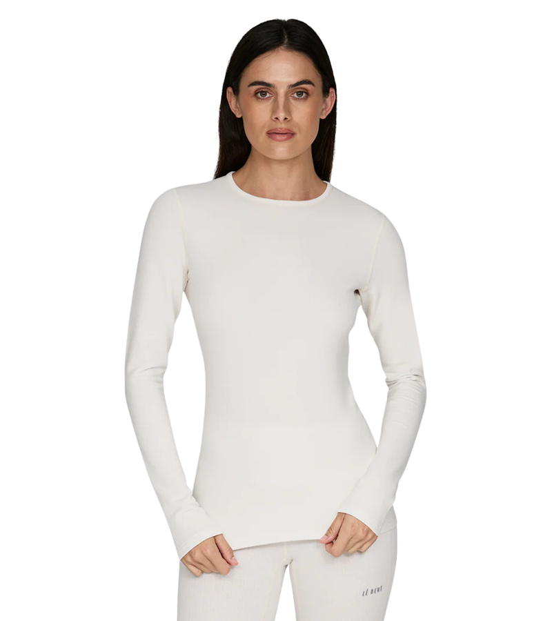 Le Bent Heavyweight Antarctic Grid Fleece Crew Womens