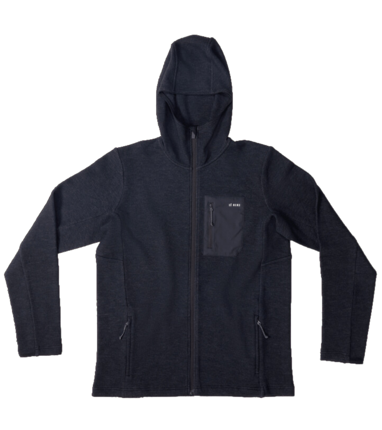 Sentinel Midweight Waffle Knit Zip Hoody Mens