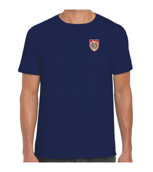 Old Guys Rule Ski Badge T-Shirt