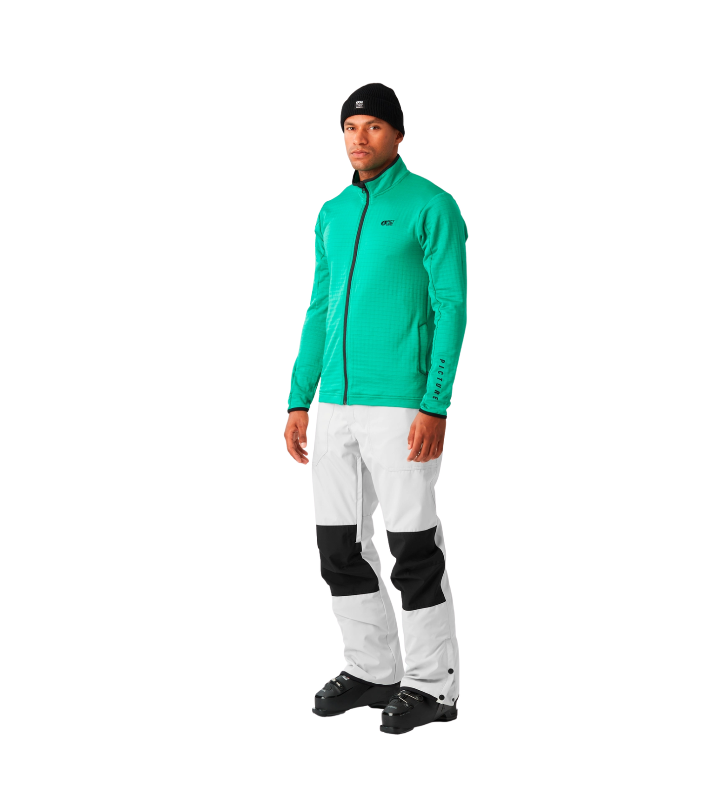 Picture Bake Full Zip Grid Fleece