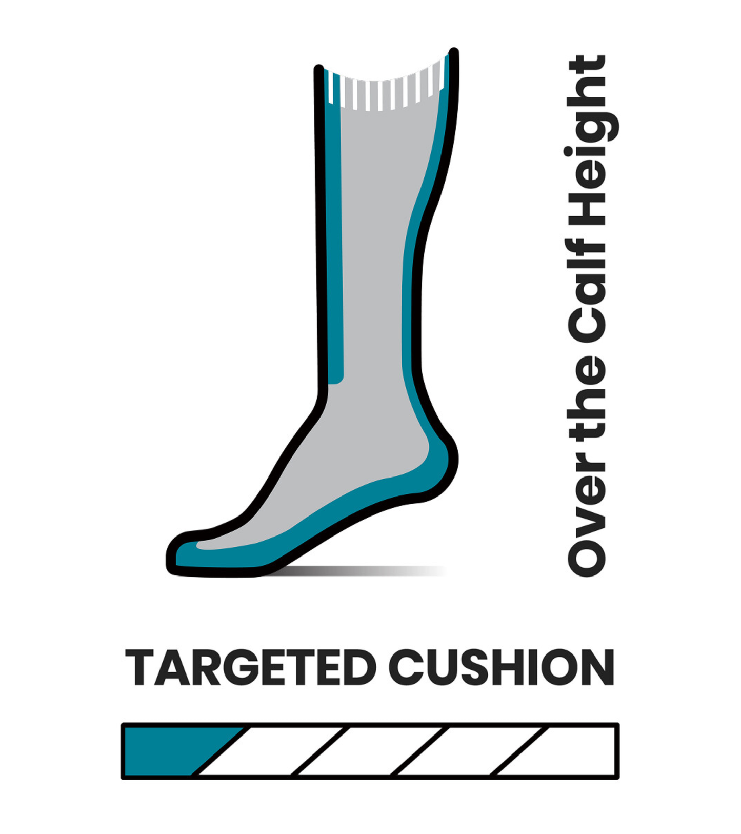 Targeted Cushion Print Sock
