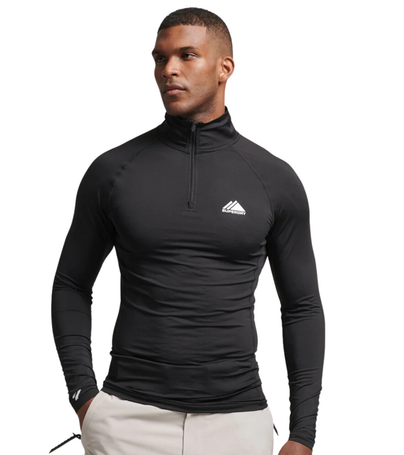 SuperDry Half Zip Base Layer Mens