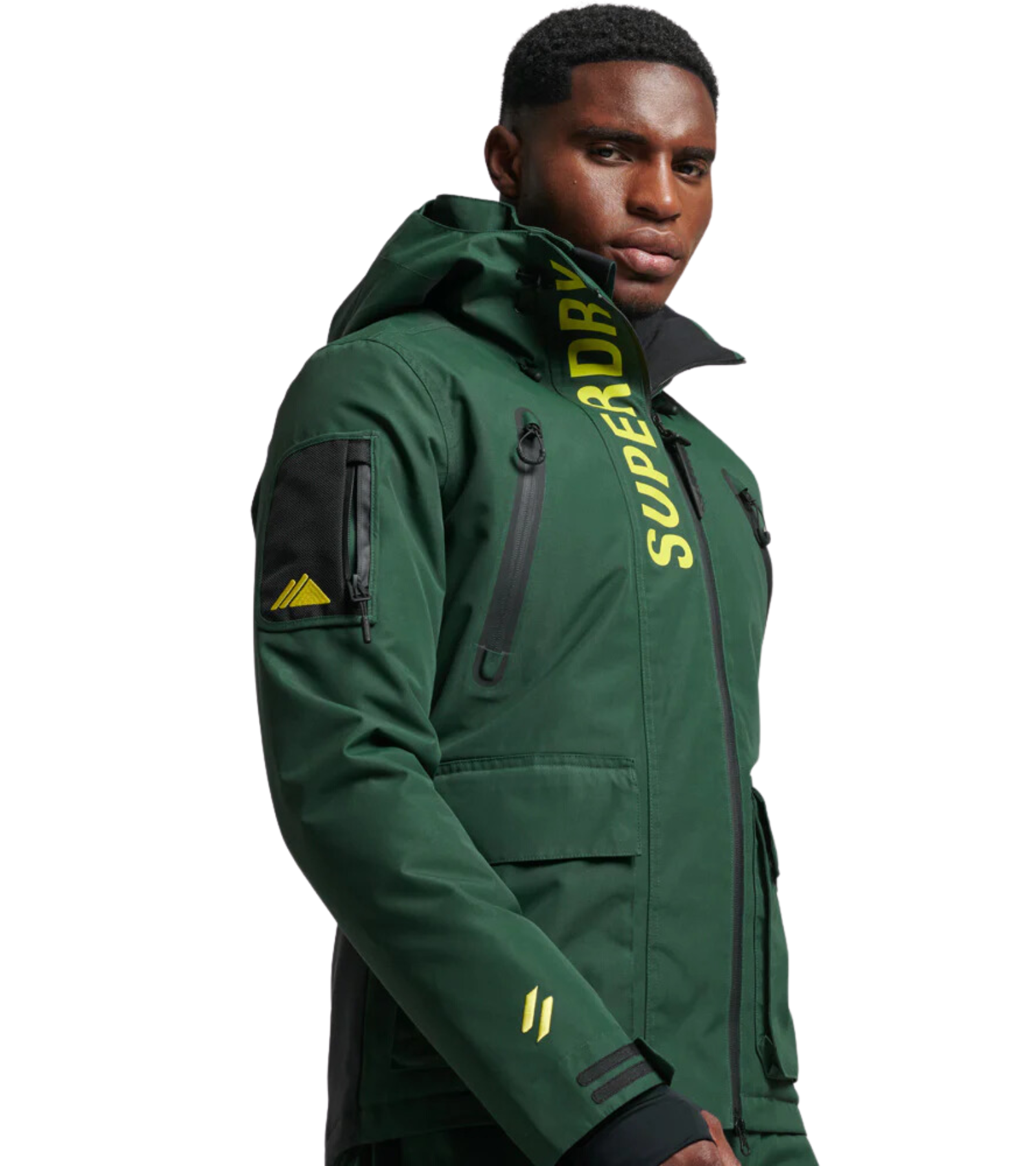 Green ski 2025 jacket mens