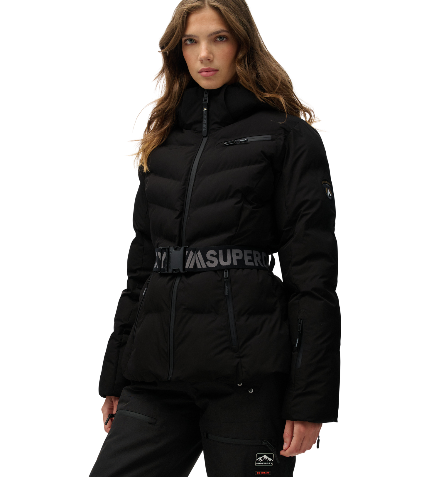 Luxe Belted Ski Padded Jacket
